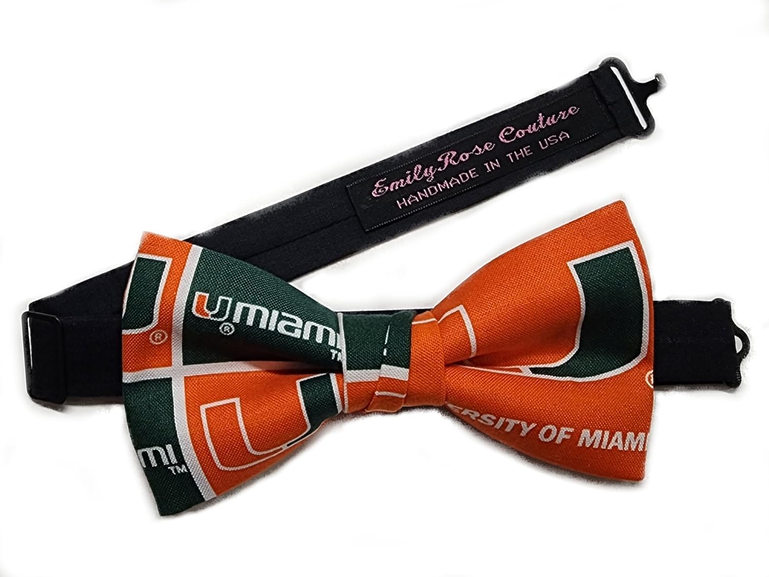 EmilyRose Couture Sports Theme Bow Ties- Gators, Hurricanes, Michigan, Bulls