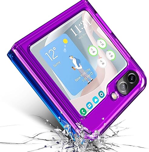Miniatura 5 de NGB Supremacy Funda para Samsung Galaxy Z Flip 5 (5G 2023) con protector de pantalla de vidrio templado, protector de lente de cámara, cordón de