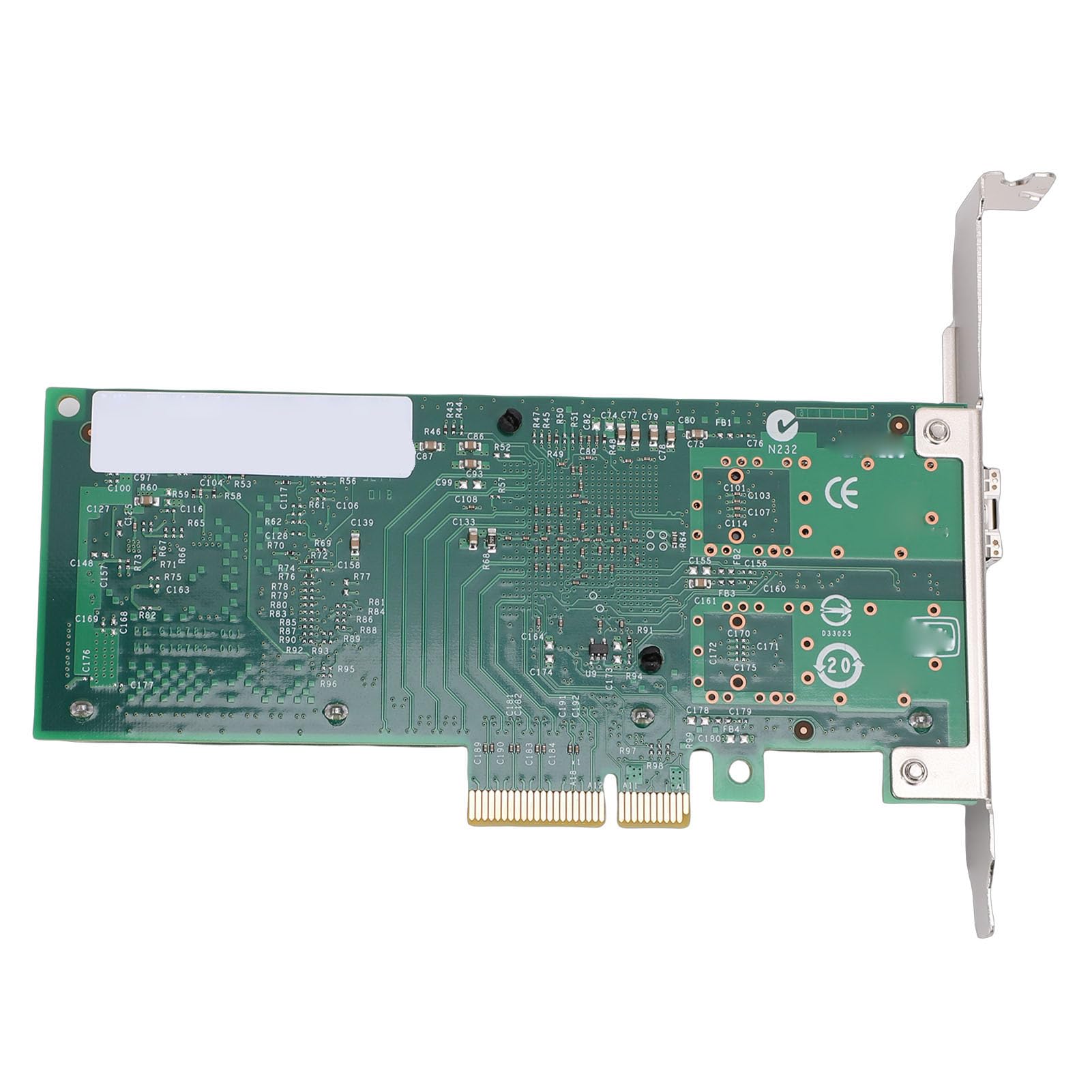 Fabater Adattatore per Scheda di Rete PCI E X4 da 10 GB Connettività Ad Alta velocità per Sistemi Server E, Controller 82599EN, 1 Porta SFP+