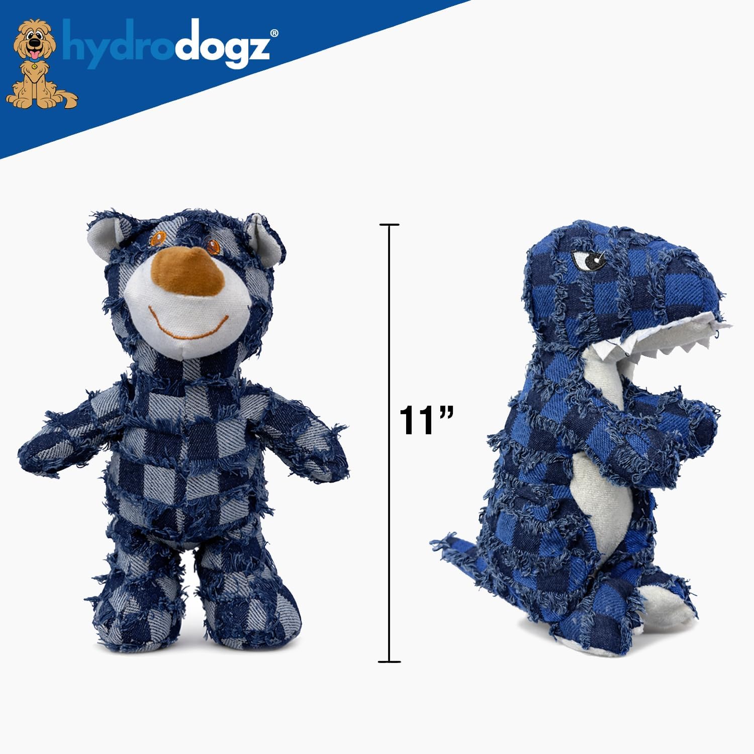 Squeaky Animal Dog Toys, 2 Pack, Small Medium and Large Dogs image 5