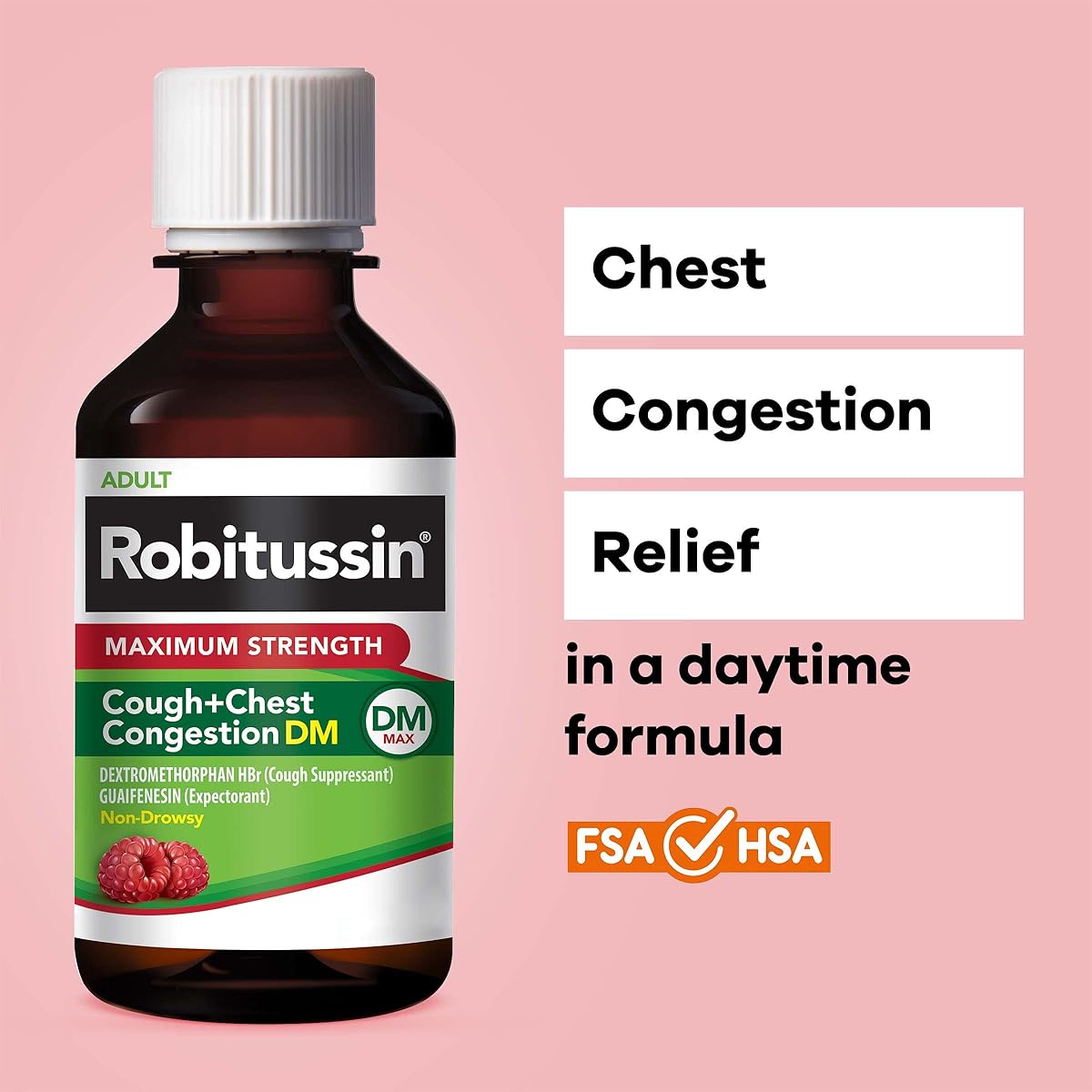 3/mo Finance Robitussin Adult Maximum Strength Cough + Chest