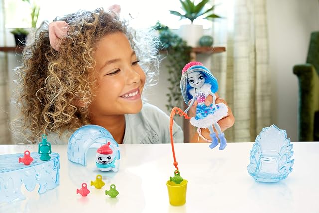 Foto 2 de 7 de Enchantimals Pack ¡Vamos de Pesca en Hielo! con los muñecos Sashay Seal y Accesorios (Mattel GJX48)