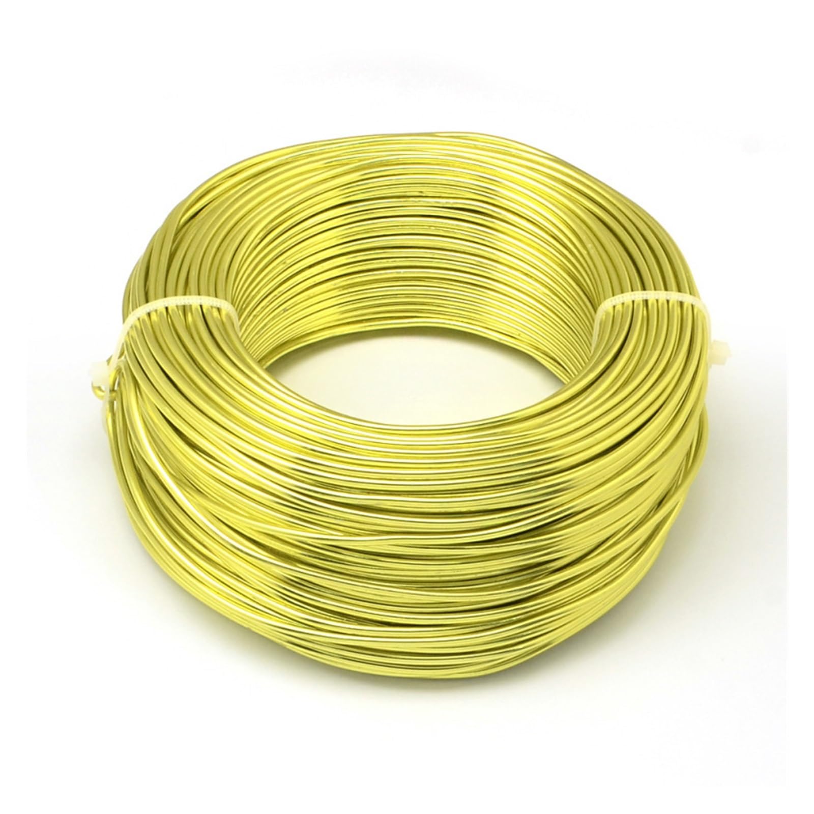 KXCVBNKLJ Aluminium-Basteldraht, Aluminium-Basteldraht, 500 g, 0,8–4 mm, mehrfarbig, for die Schmuckherstellung(Greenyellow,1mm 200m)