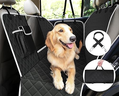 Funda de asiento de automóvil para perro, protector de asiento trasero, hamaca impermeable para perro, accesorios de automóvil para camión y SUV con