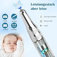Enniewi 35000 RPM Elektromos Körömcsiszoló LED Kijelzővel, Töltöthető, Halk, Professzionális - Weiß 6