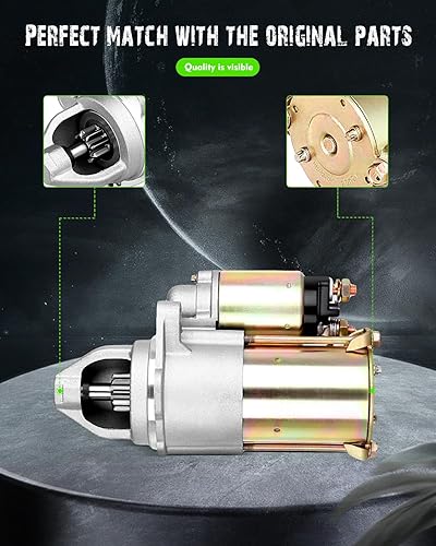 Miniatura 5 de SCITOO Arrancadores 6493 SDR0277 para Chevy para Cobalt 2005 para Saturn Ion 2004-2006 2.0L (122) L4Eagle Tugs TT-4 AWDTT-5 AWDTT-6 AWDTT-8 AWD