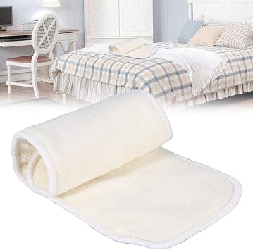 ZJchao Cloth Nappy Inserts, Reusable Nappy Insert Cloth Diaper Booster, Bamboo Microfiber Inserts Liners, 4 Layers Bamboo Fibre Adult Incontinence Diaper Insert, Washable and Reusable,1 Count