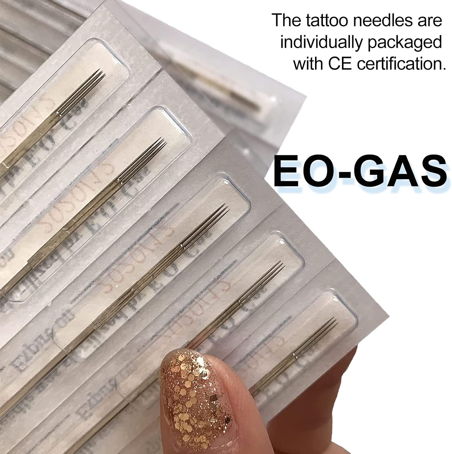 Tattoo Needles - TONBAO 50pcs Mixed Stick and Poke Needles 3RL, 5RL, 7RL, 9RL, 3RS, 5RS, 7RS, 9RS, 5M1, 7M1 Disposable Tattoo Needles Assorted Liners Shaders and Magnum