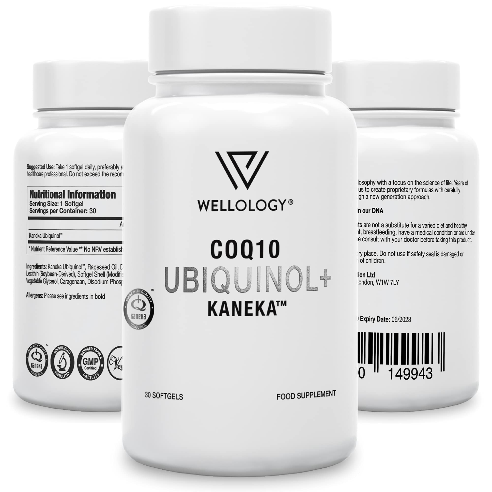 Buy Coq10 Ubiquinol + Kaneka Active Form of Coenzyme Q10 Ubiquinone Coenzyme Cq10 High