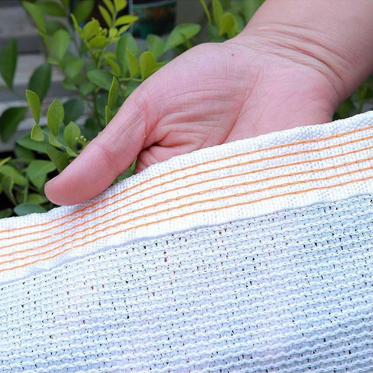 Telo ombreggiante Bianco con Protezione UV al 55%, Ideale per Serre, Prati e pollai. Disponibile nelle Misure da 1 a 10 Metri (16x26 Piedi).