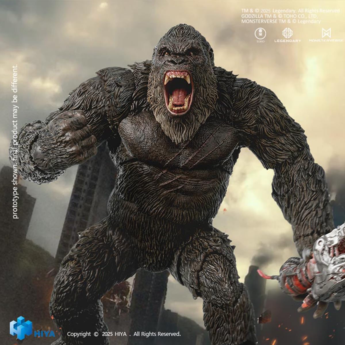 HIPLAY HIYA EBG0241Godzila : Kung 2.0 1/12 Figurka Akcji z Artykulacją