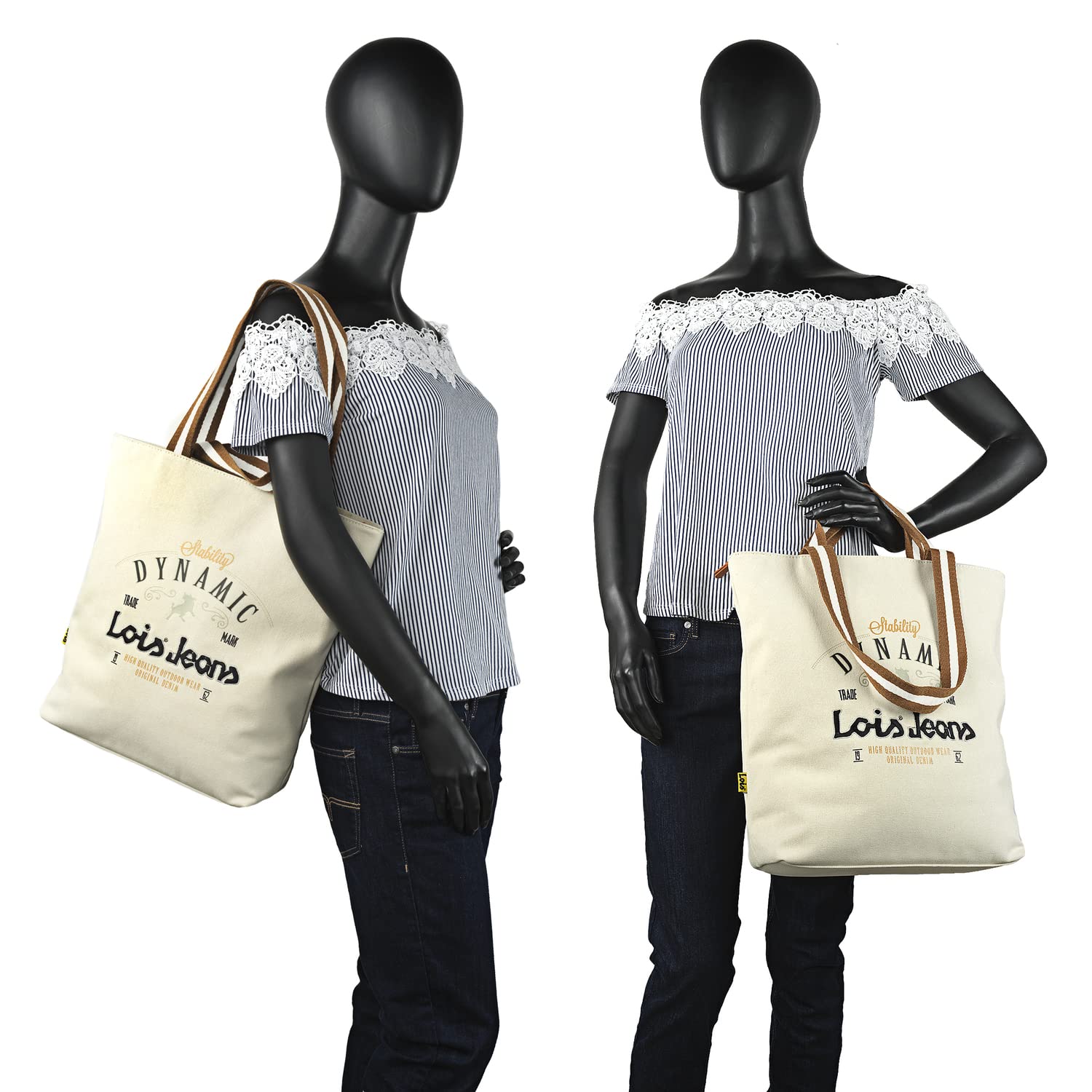 Lois - Bolso Shopper Mujer Espacioso y Elegante Bolso Hombro Mujer Casual Moderno. Shopper para Oficina Diario y Viajes Ideal