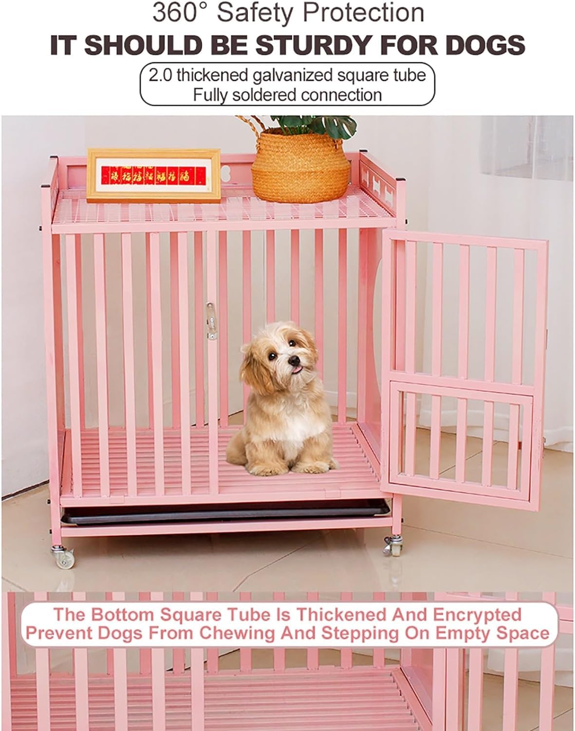 gabbia per animali, Gabbia for cani in stile mobile(95cm)