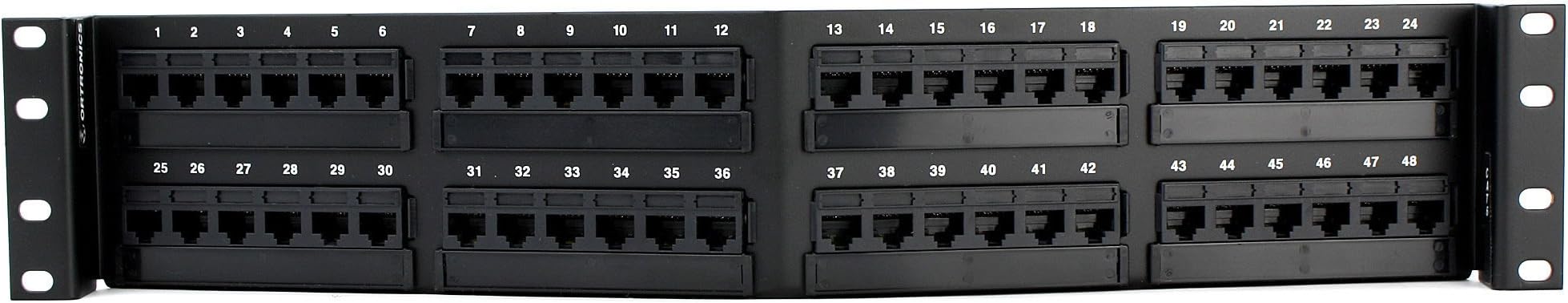Ortronics OR-SPA6U 48-Port Tech Choice Angled Patch Panel For Rack Mount
