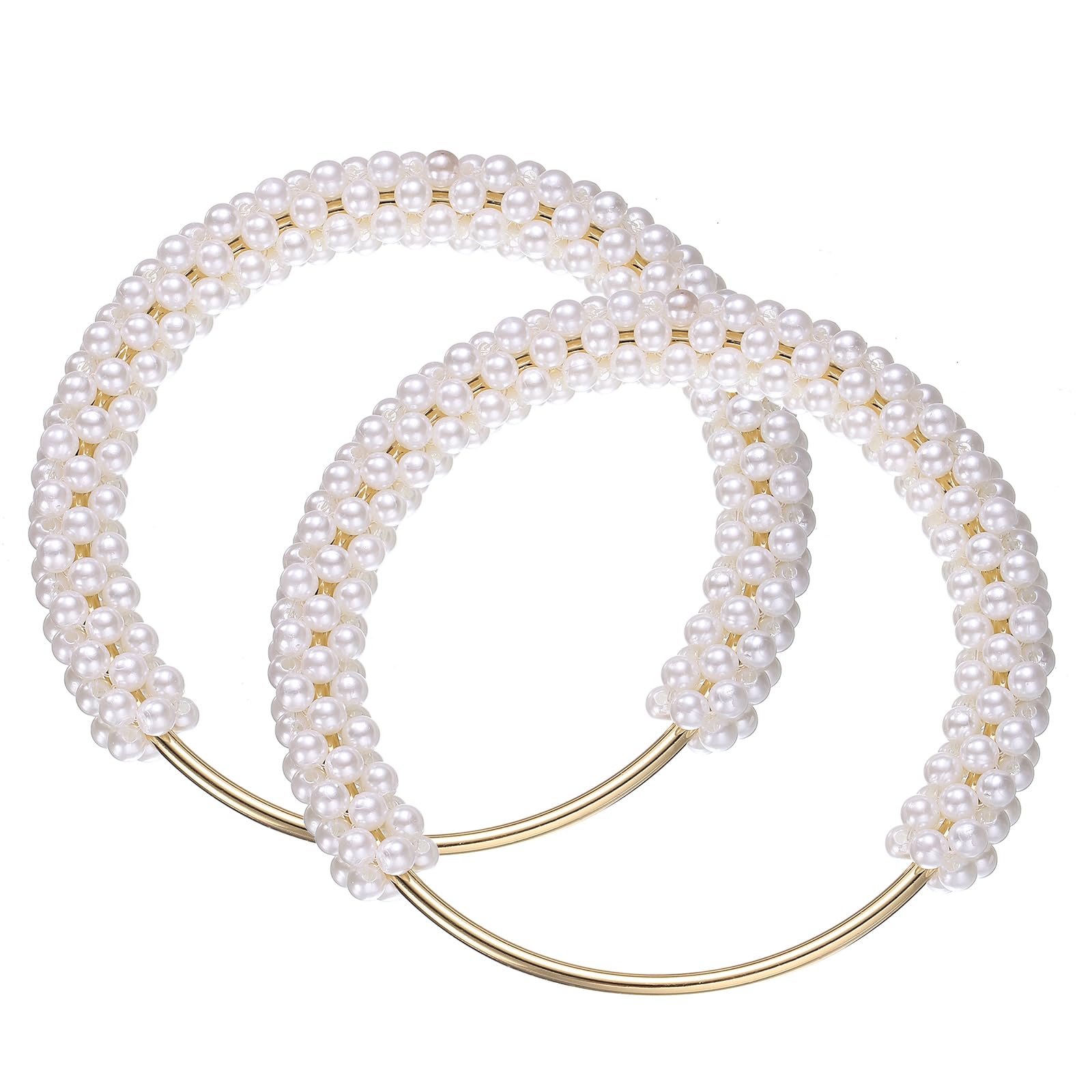 Poignées en perles de sac à main pour vos sorties estivales et mariages élégants x2