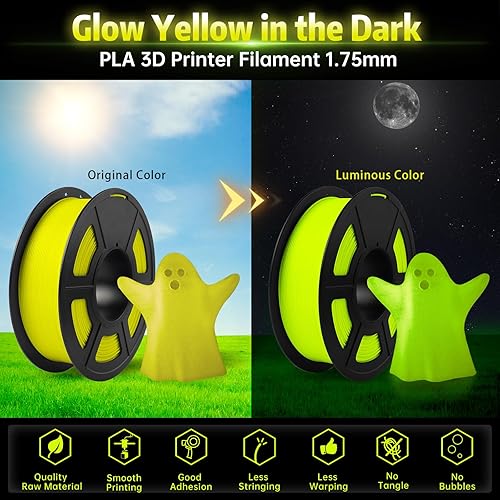 Vista 167 de SUNLU - Filamento PLA de seda de 1.75 mm, filamento brillante para impresora 3D, precisión dimensional +/- 0.02 mm, 1 kg, 330 metros, plata sedosa