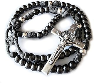 Rugged Rosaries® ASHES to ASHES Catholic Rosary with Metal Beads - Strong Handmade