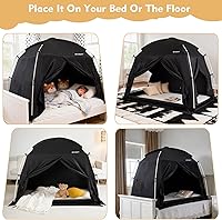 Vista 7 de Carpas de Cama con Dosel - Carpa de Ensueño Privada para Dormir Cómodamente en Interiores, Reductora de Luz y Transpirable, con Carpa de Cama