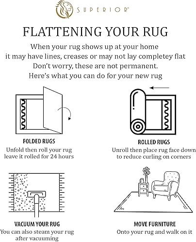 Miniatura 10 de SUPERIOR - Alfombra de área para interiores, respaldo de yute, decoración moderna geométrica, dormitorio, oficina, sala de estar, entrada, suelos de