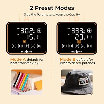 HTVRONT Auto Hat Press Machine - Hat Heat Press Machine with Precise Temp&Timer Control, Hat Heat Press Machine for Caps with 2 Platens, Compatible with DTF Film, Embroidery, Sublimation (Blue)