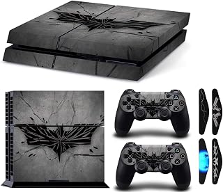 Khushi Decor GreyTheme 3M Skin Sticker Cover for PS4 Console and 2 Controller Decal Cover+ 4 Led bar Decal Sticker (Pack o... Price In India