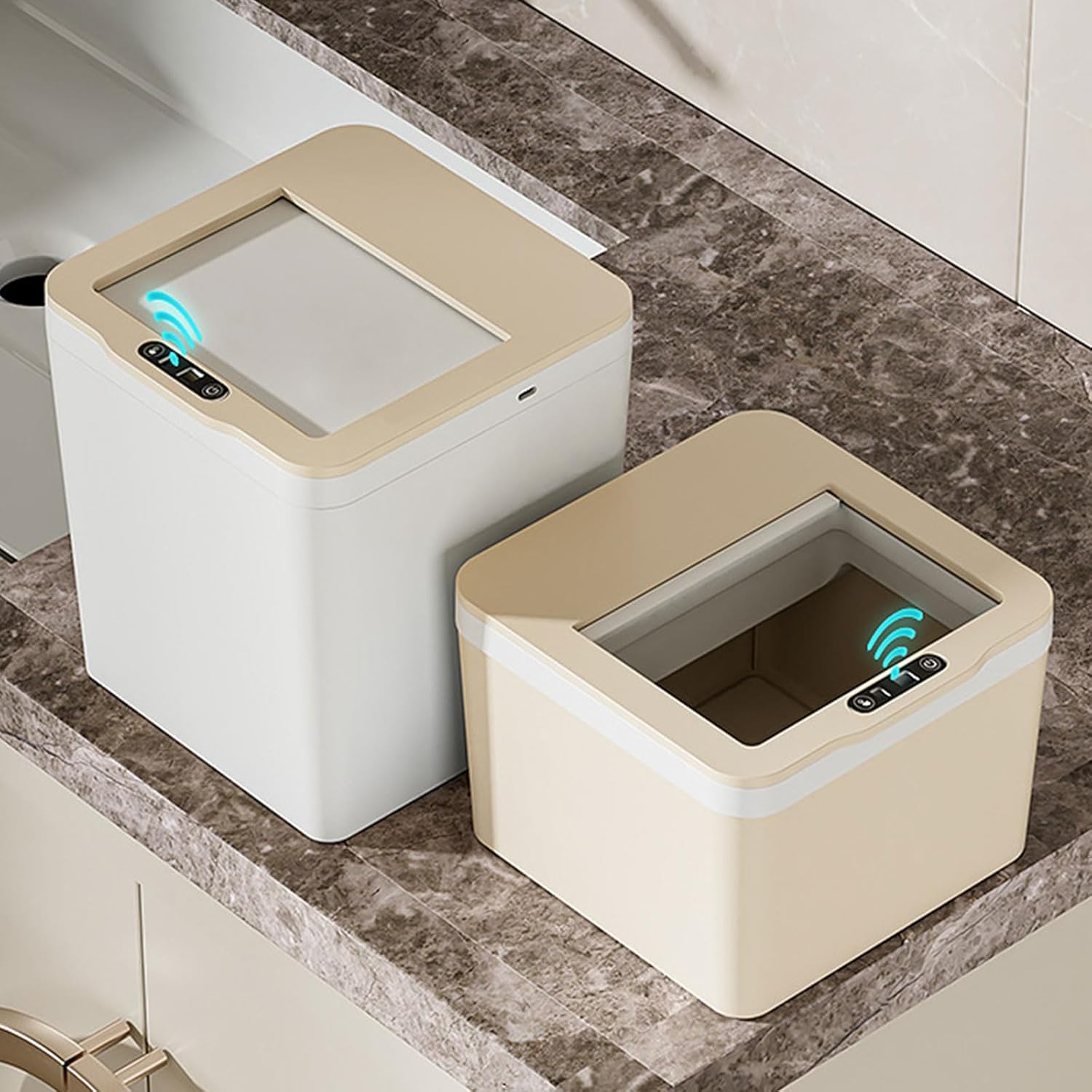 Touchless Intelligent Sensing Storage Box Energy Efficient Trash Can for Car Home Supplies Portable Intelligent Sensing Storage