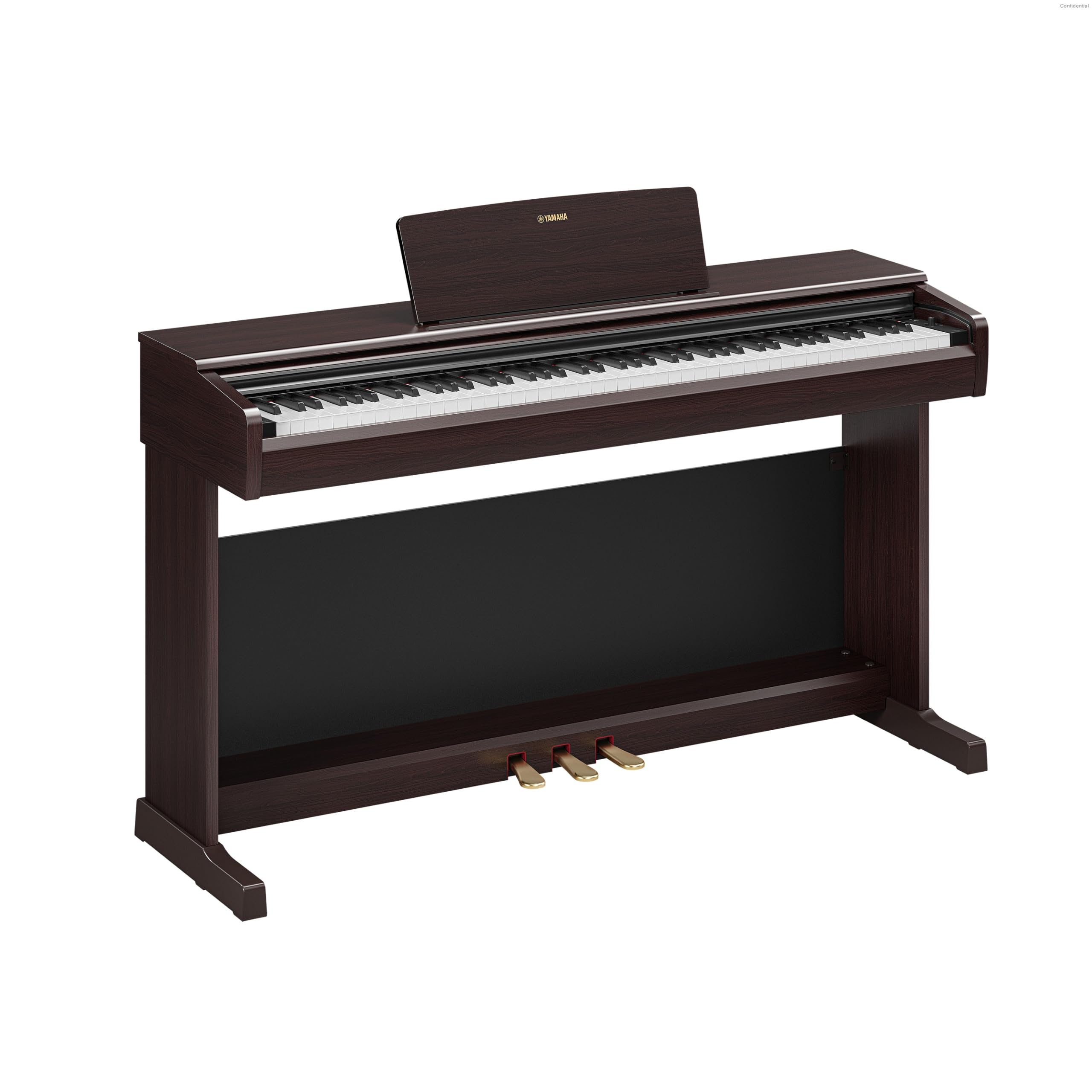 YAMAHA YDP-146 Piano Digital – 88 teclas contrapesadas (GHS), Voz de piano de cola CFX, altavoces de 8W, Bluetooth, 3 pedales, ideal para el hogar y para principiantes – Palisandro