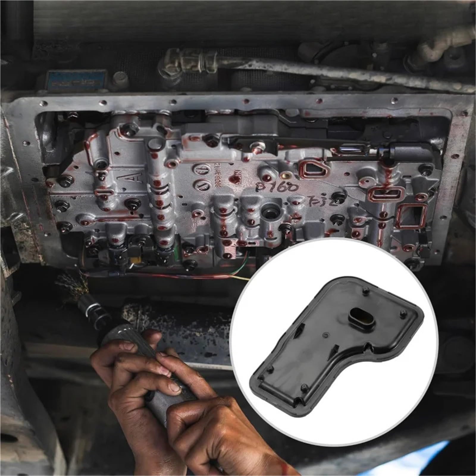 filtr przekładniowy Filtr miski olejowej silnika i skrzyni biegów pasujący do automatycznej Buick Lacrosse Durable, OEM 24268086, 24263302