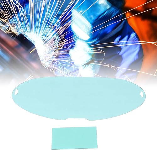 Miniatura 4 de Lente de repuesto de soldadura, 5 piezas de lente de repuesto de pantalla de visión grande, lente protectora de soldadura de PC con 3 piezas de