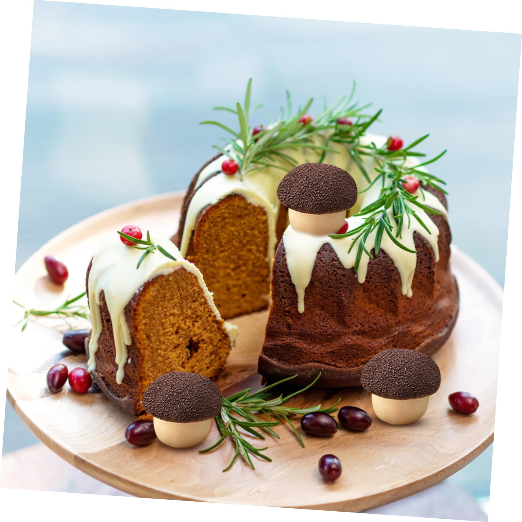 Pilz Silikonform Für Süßigkeiten & Fondant - Flexible Backform Für Kekse & Schokolade