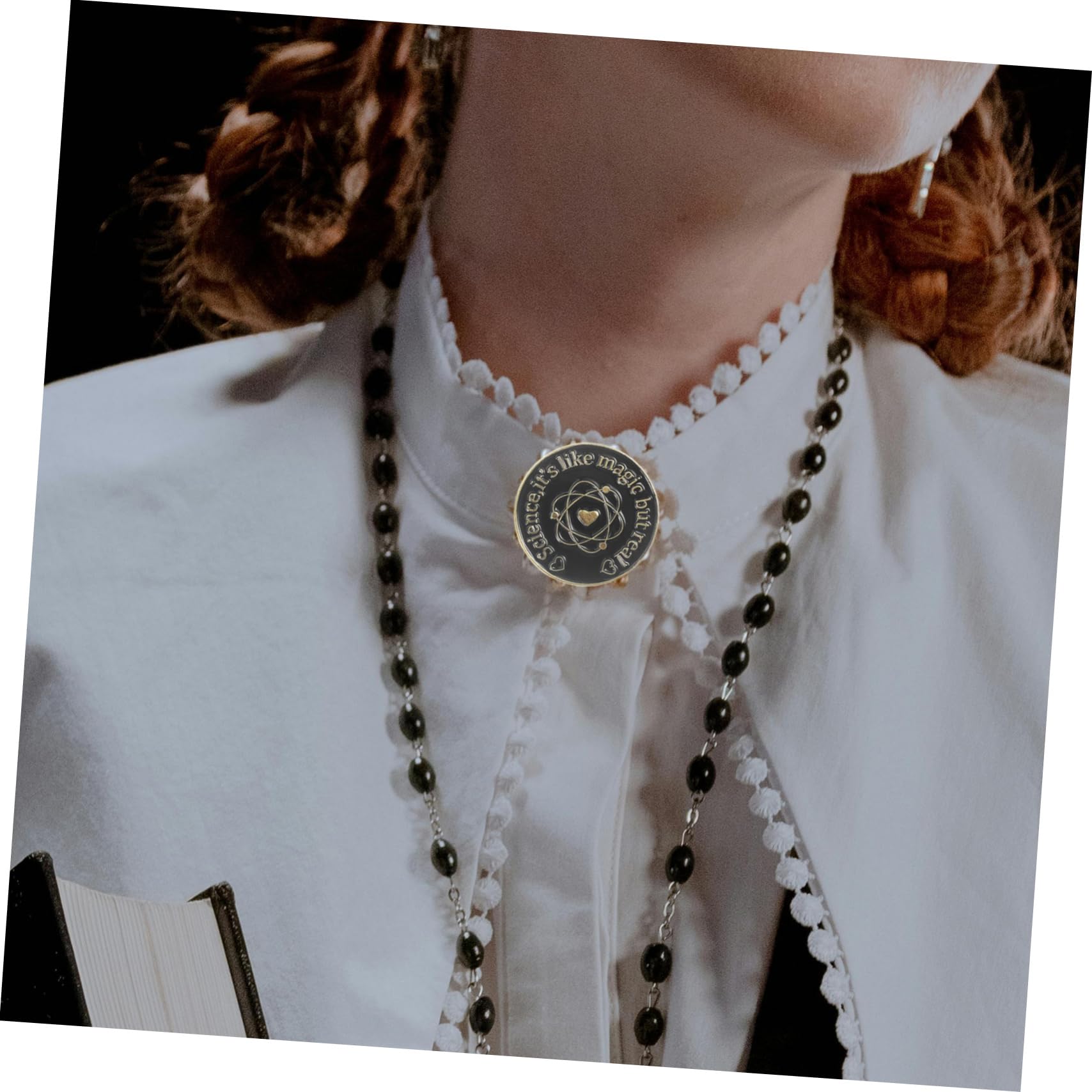 Holibanna Perno Estetico Per Giacche Pin Di Risvolto Spille E Spille Da Donna Pin Per I Vestiti Spilla Simbolo Della Scienza Spille Smaltate Creative Perni Lega Black