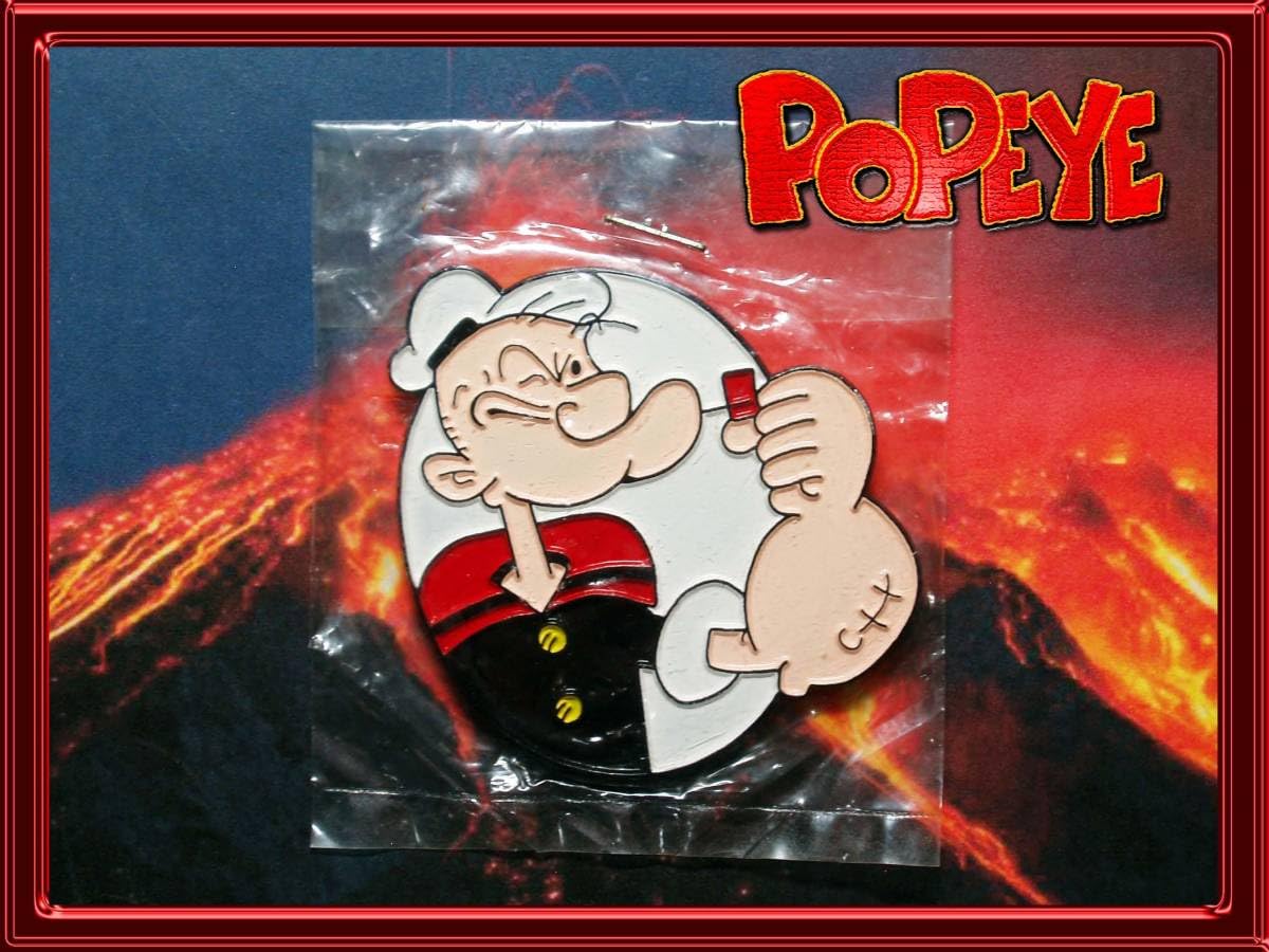 Amazon | ポパイ バッジ/ピンズ/POPEYE/鉄腕ポパイ/水兵34歳