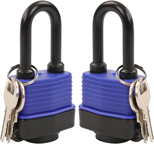 SEPOX Cerradura de acero laminado de 1-916 pulgadas (1.575in) (1.575in, paquete de 2 impermeable)