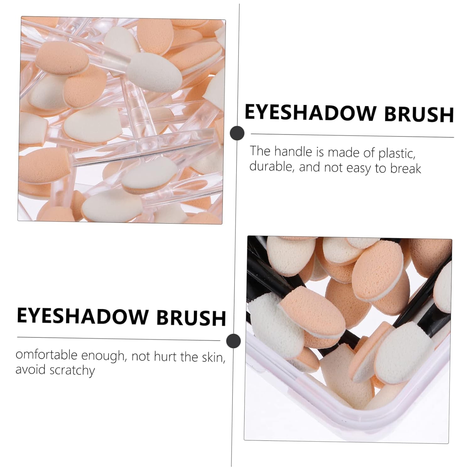 Disposable Dual Sided Eyeshadow Applicators Brush Set 250pcs