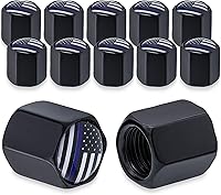 Vista 27 de 4 piezas de tapas de válvula de rueda con estilo de pico coloridas, válvula de rueda de aleación de aluminio, cubiertas universales de válvula