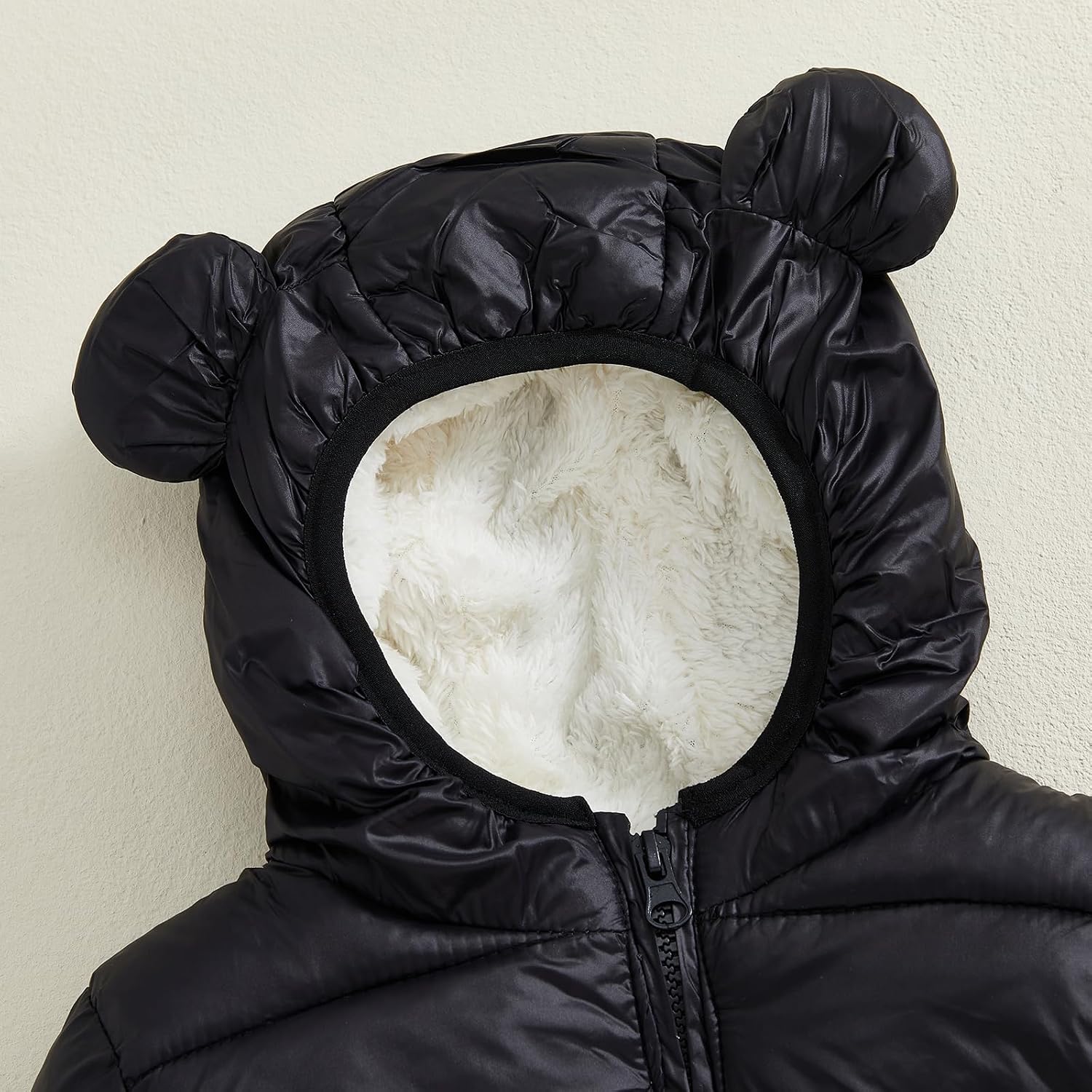 Toddler Baby Girls Boys Winter Coat Windproof Warm Fleece Hooded Thickened Down Jacket Winter Outerwear 0-3T