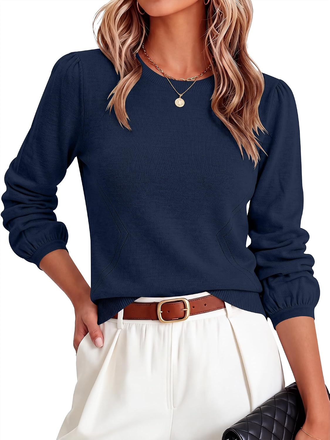 22% off on Caracilia Womens Lantern Long Sleeve Fall Lightweight Sweaters