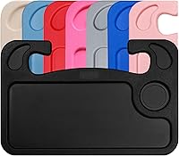 Vista 9 de lebogner Bandeja para Volante, Bandeja de Automóvil para Comer, Escritorio que se Engancha al Volante para Comida, Laptop y Accesorios de Automóvil