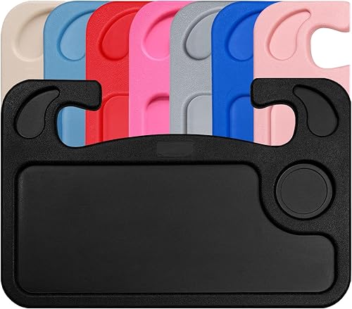 Miniatura 11 de lebogner Bandeja para volante, bandeja de automóvil para comer, escritorio con gancho para alimentos, laptop y accesorios de automóvil, artículos