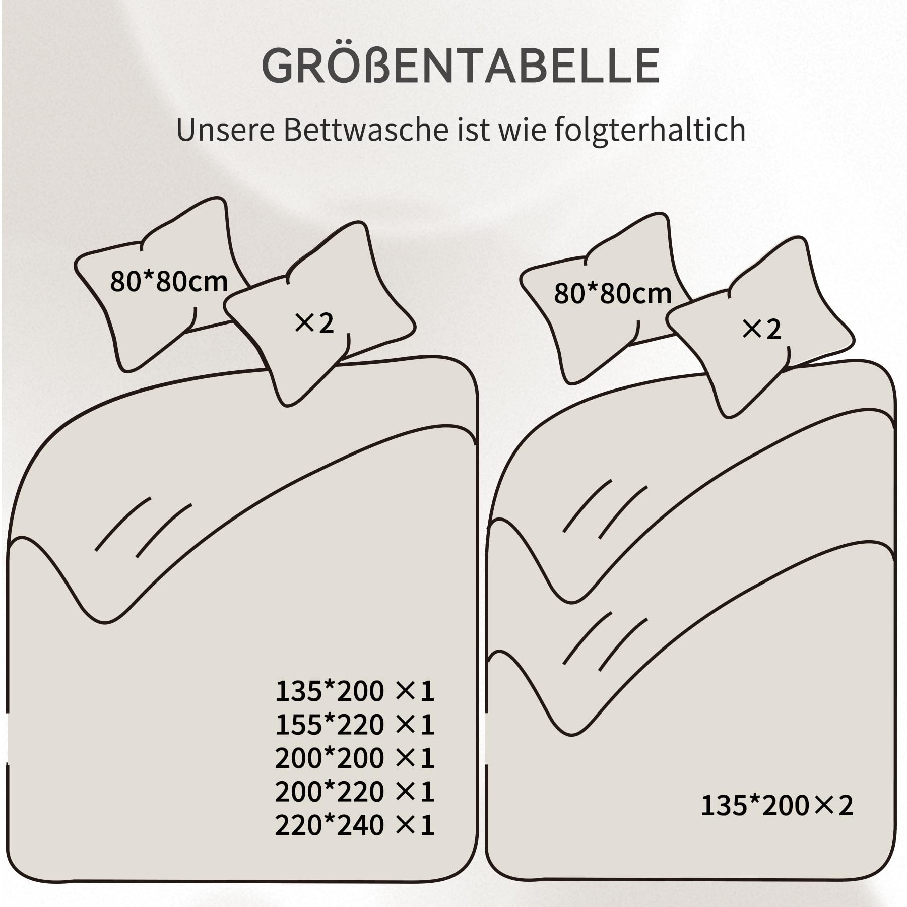 Bailix Premium Musselin Bettwäsche Sets 155x220 3 teilig 100% Baumwolle atmungsaktiv & bügelfrei Bettbezüge 155x220cm + 2er Kissenbezüge 80x80cm Oeko-Tex Bettwäsche-Sets mit Knöpfe Weiß