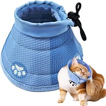 Coleira Cone para Gato - pescoço gatinho recuperação ajustável,Cones protetores para animais estimação para parar lamber, para gatos gatinhos cães pequenos após cirurgias Prachy