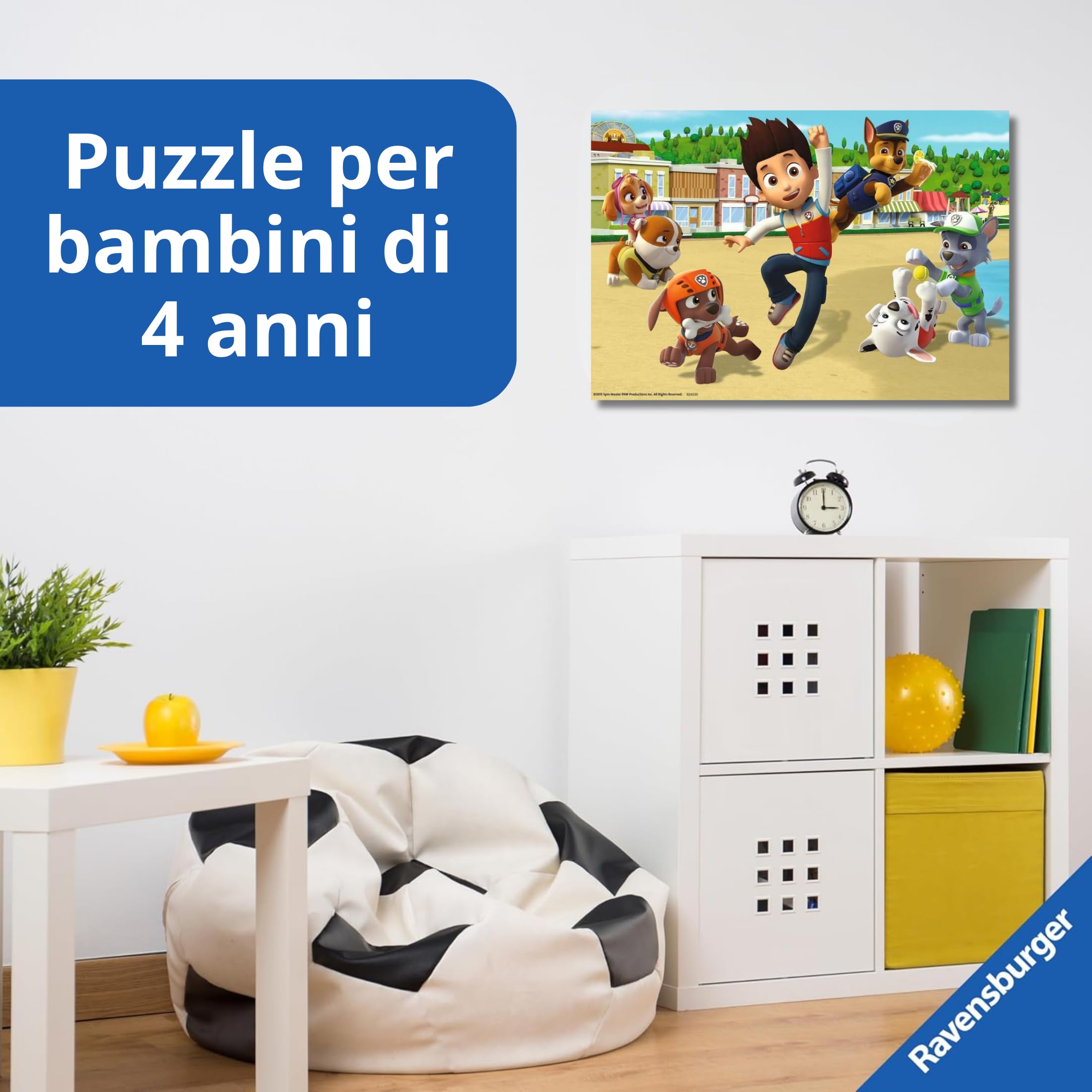 Ravensburger - Puzzle Bambini 4 Anni 2x24 Pezzi, Paw Patrol - Puzzle 4 Anni, Collezione Paw Patrol, Include 2 Puzzle 24 Pezzi, Giochi Educativi, Idee Regalo