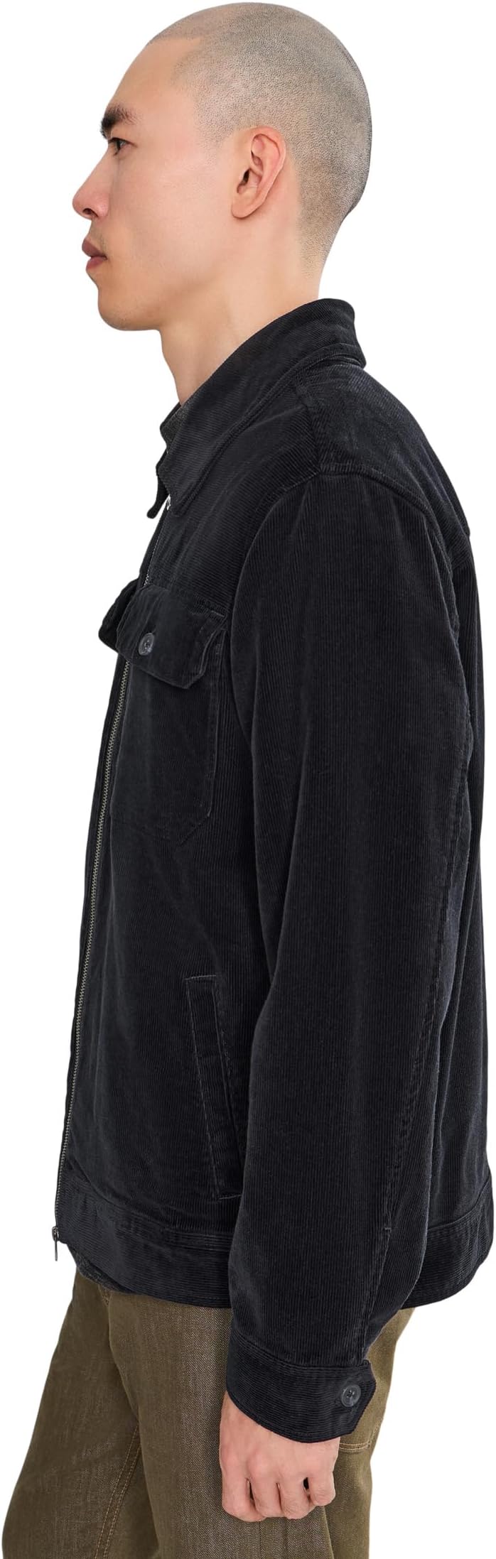 Мужская куртка Liverpool Los Angeles Two-Way Zip Corduroy, цвет: Тёмно-синий — фото 2