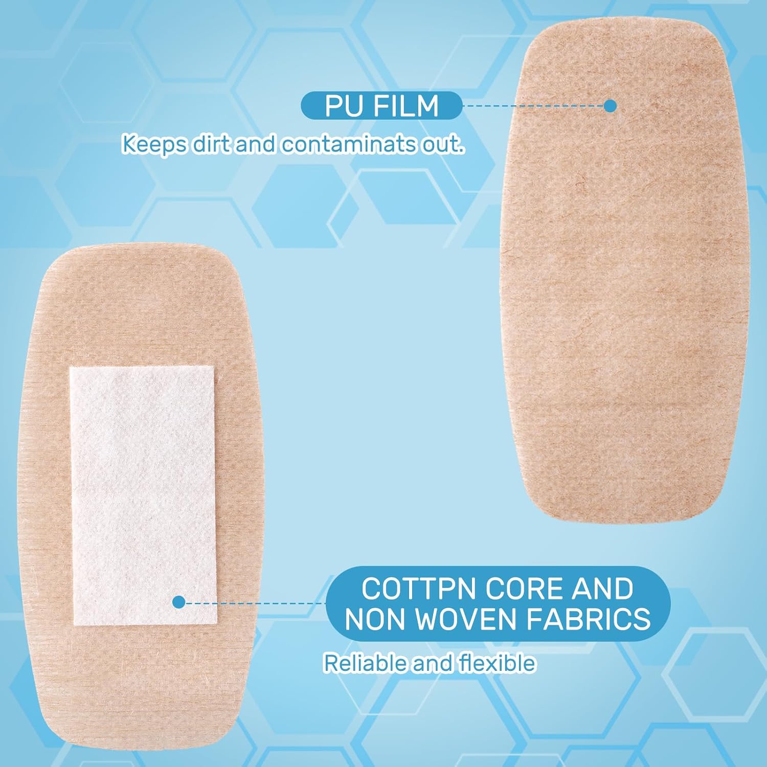 Geiserailie 204 Pcs Sensitive Skin Bandages Assorted Sizes Silicone Variety Bandages with Toolkit for Wounds Elderly Removal Painless Flexible Fabric for Sensitive Fragile Skin Delicate Wounds