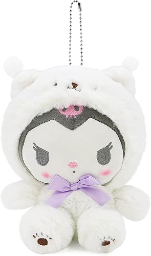 Peluche Kawaii de caricaturas de oso blanco de la serie Cross-Dressing Serie, muñeca de felpa suave, juguetes suaves y lindos con almohada de