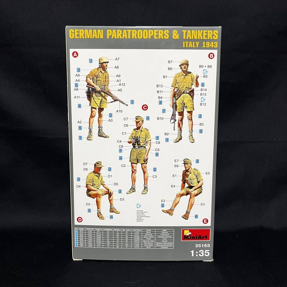 ミニアート 1/35 ドイツ軍降下猟兵と戦車兵 イタリア1943
