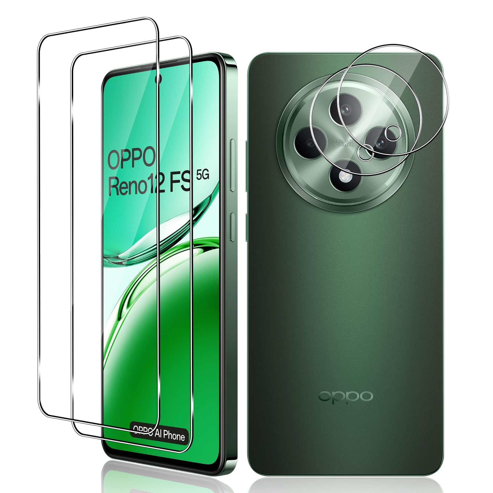 Dipos Pellicola Protettiva Cristallo Per Oppo Reno 10X Zoom – 2 Pezzi, Made In Germany, Taglio Laser - 3