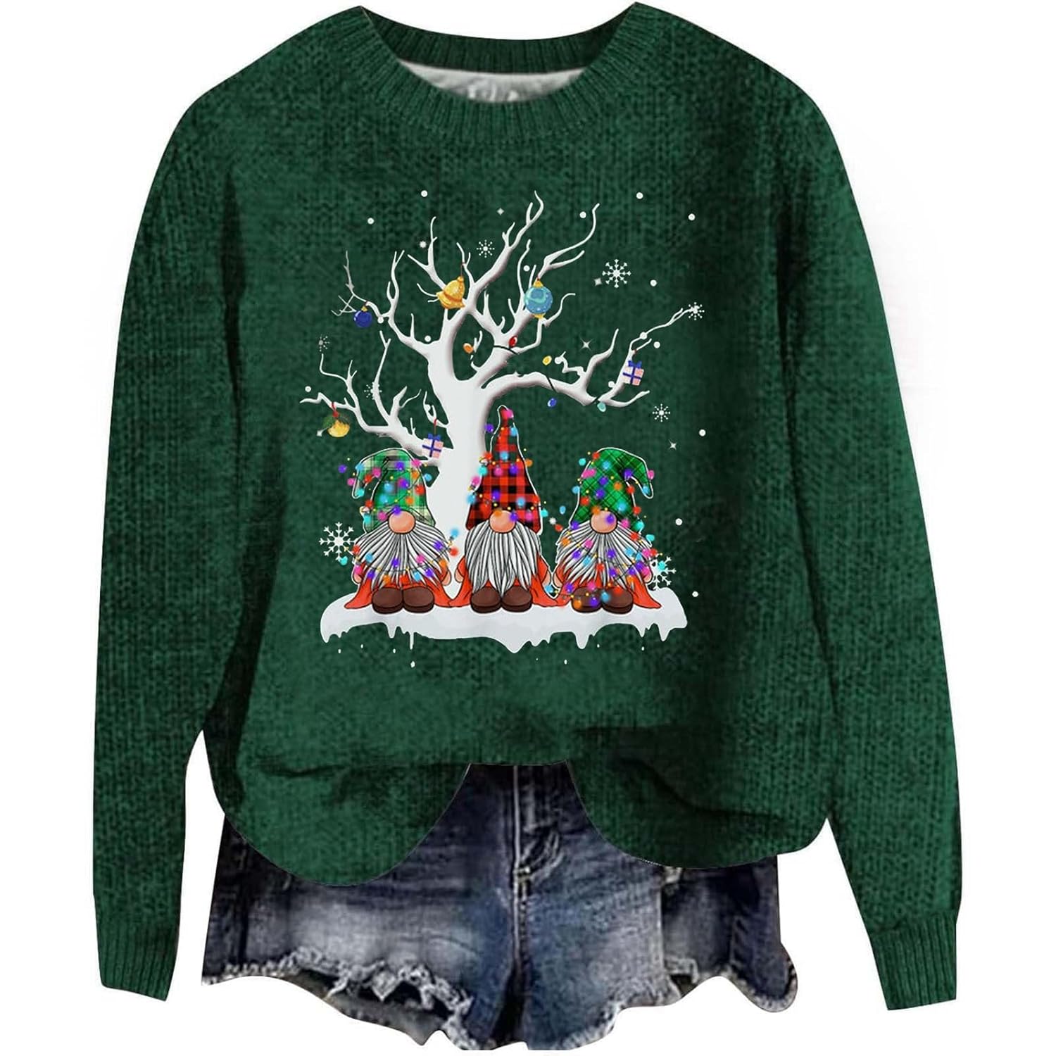 Sweaters for Women 2025 New York Letter Sweatshirt Long Sleeve Crewneck Drop Shoulder Jumper Top Vintage Pullover