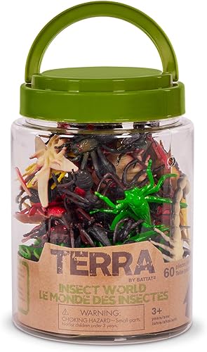 Miniatura 8 de Terra by Battat – Tubo de juguete de 60 piezas de insectos y bichos – Mini figuras de animales de plástico para niños – Hormigas, escorpiones