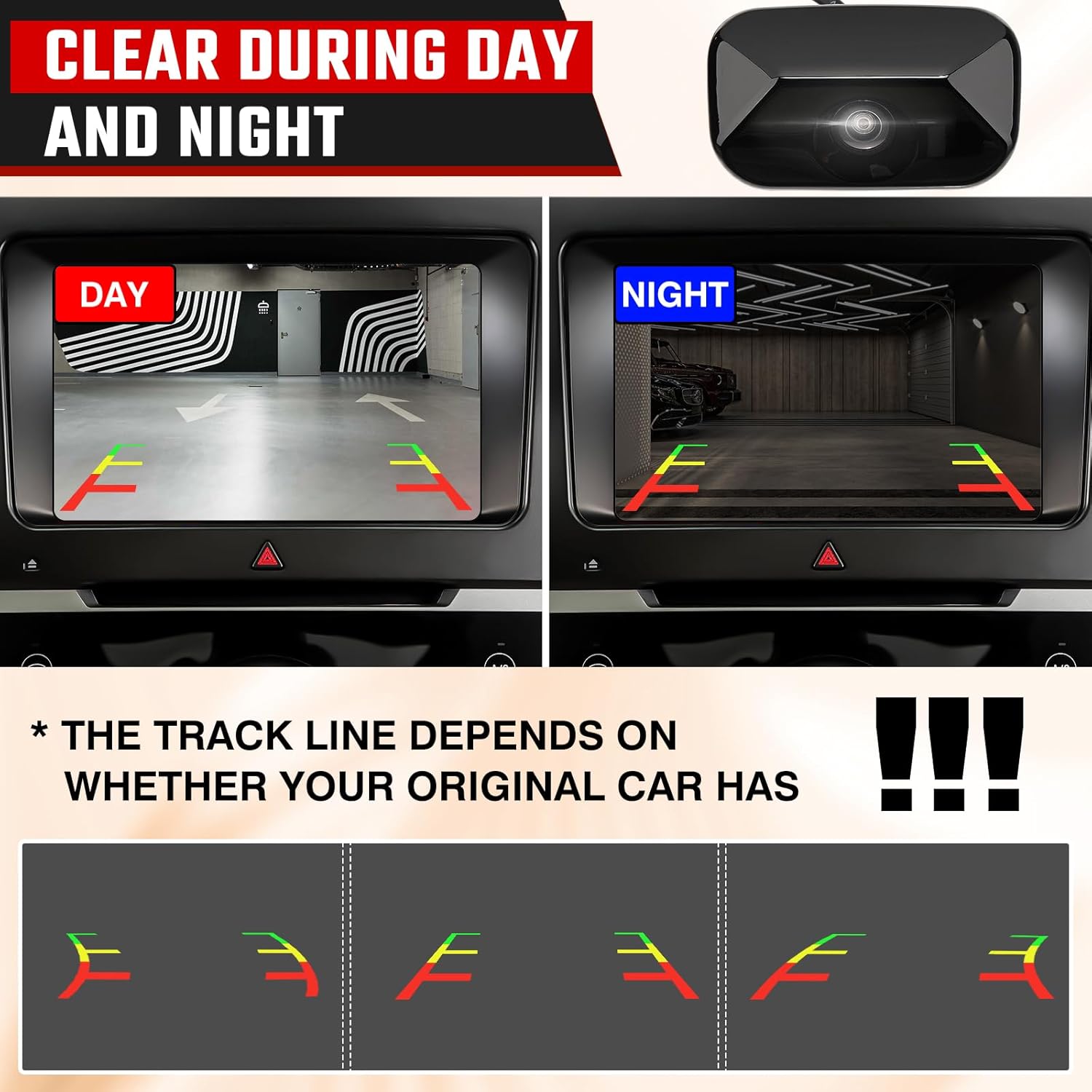 95760-2K100 Backup Camera Rear View Camera Fit for Kia Soul 2010 2011 2012 2013 Parking Park Assist Camera Replaces#957602K100,957602K100I7 95760-2K100-I7